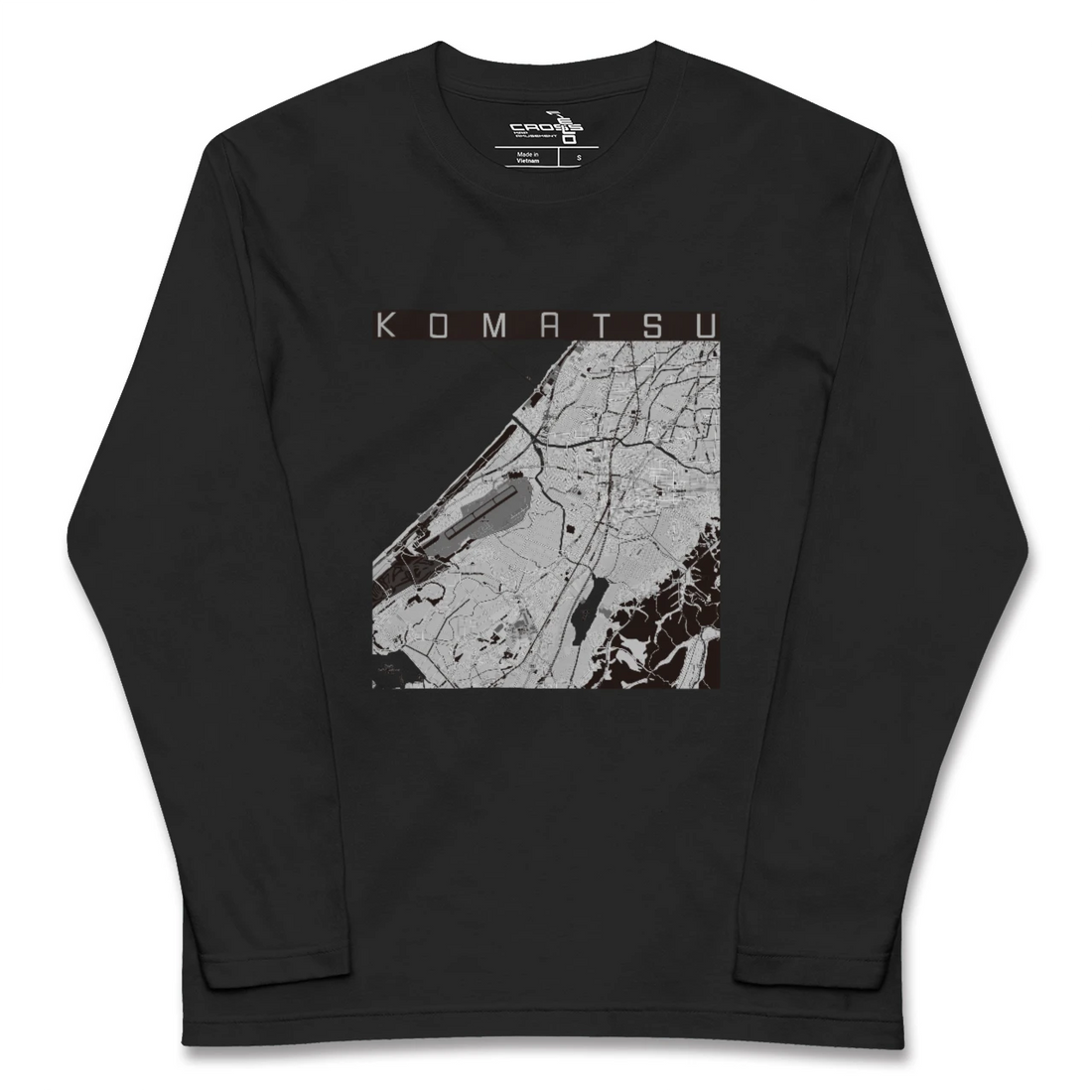 【小松(石川県)】地図柄ロングスリーブTシャツ