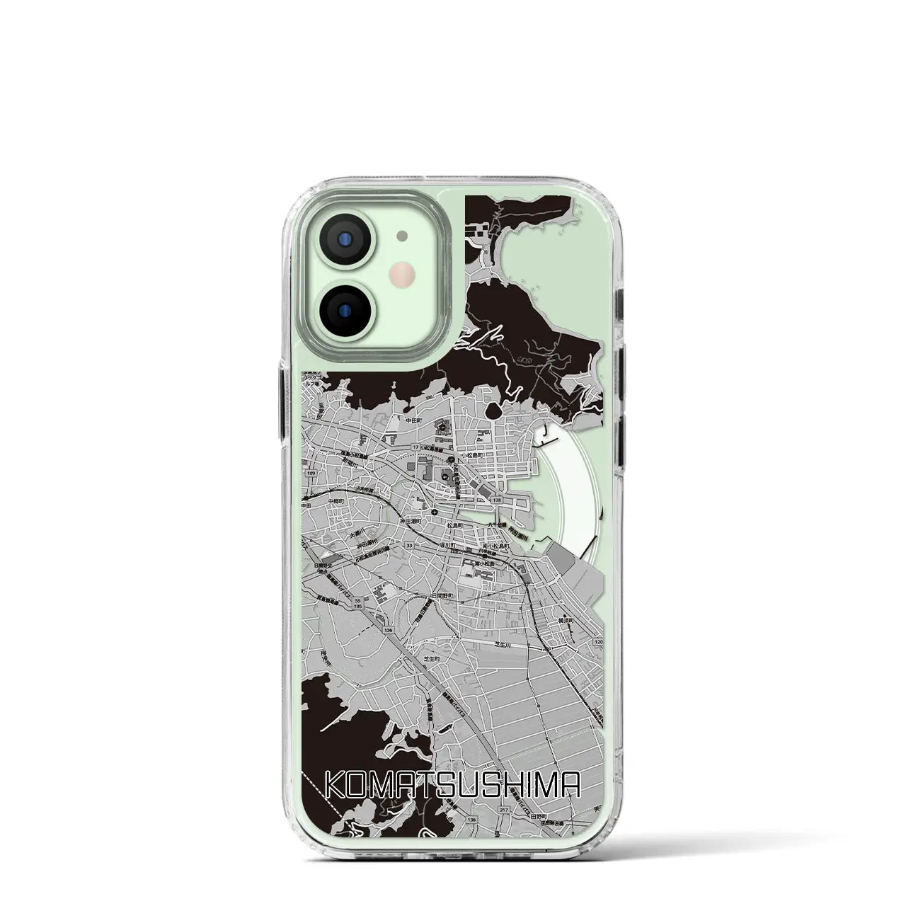 【小松島（徳島県）】地図柄iPhoneケース（MagSafeタイプ）