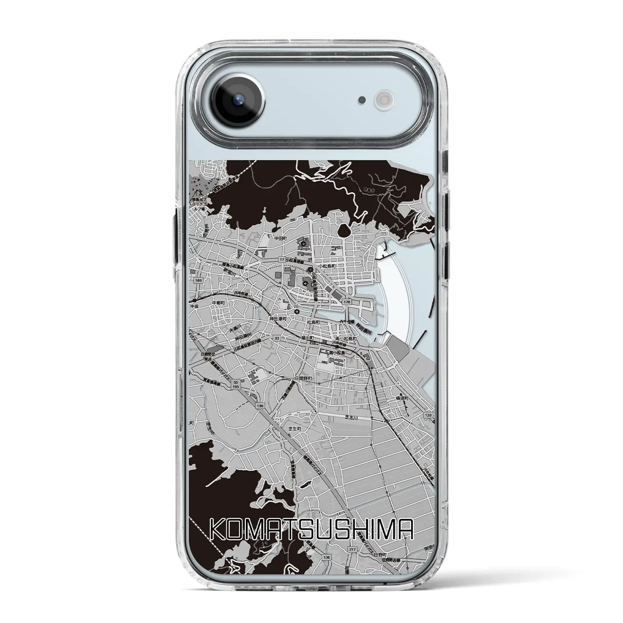 【小松島（徳島県）】地図柄iPhoneケース（MagSafeタイプ）