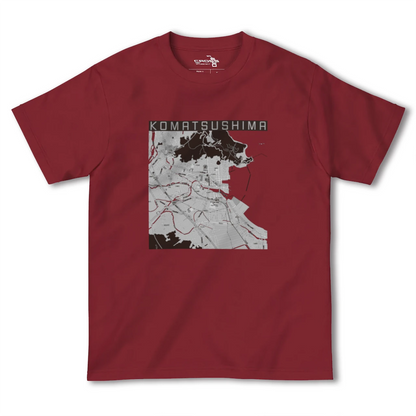 【小松島（徳島県）】地図柄ヘビーウェイトTシャツ