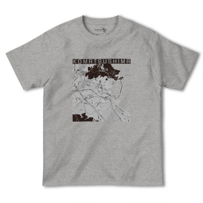 【小松島（徳島県）】地図柄ヘビーウェイトTシャツ