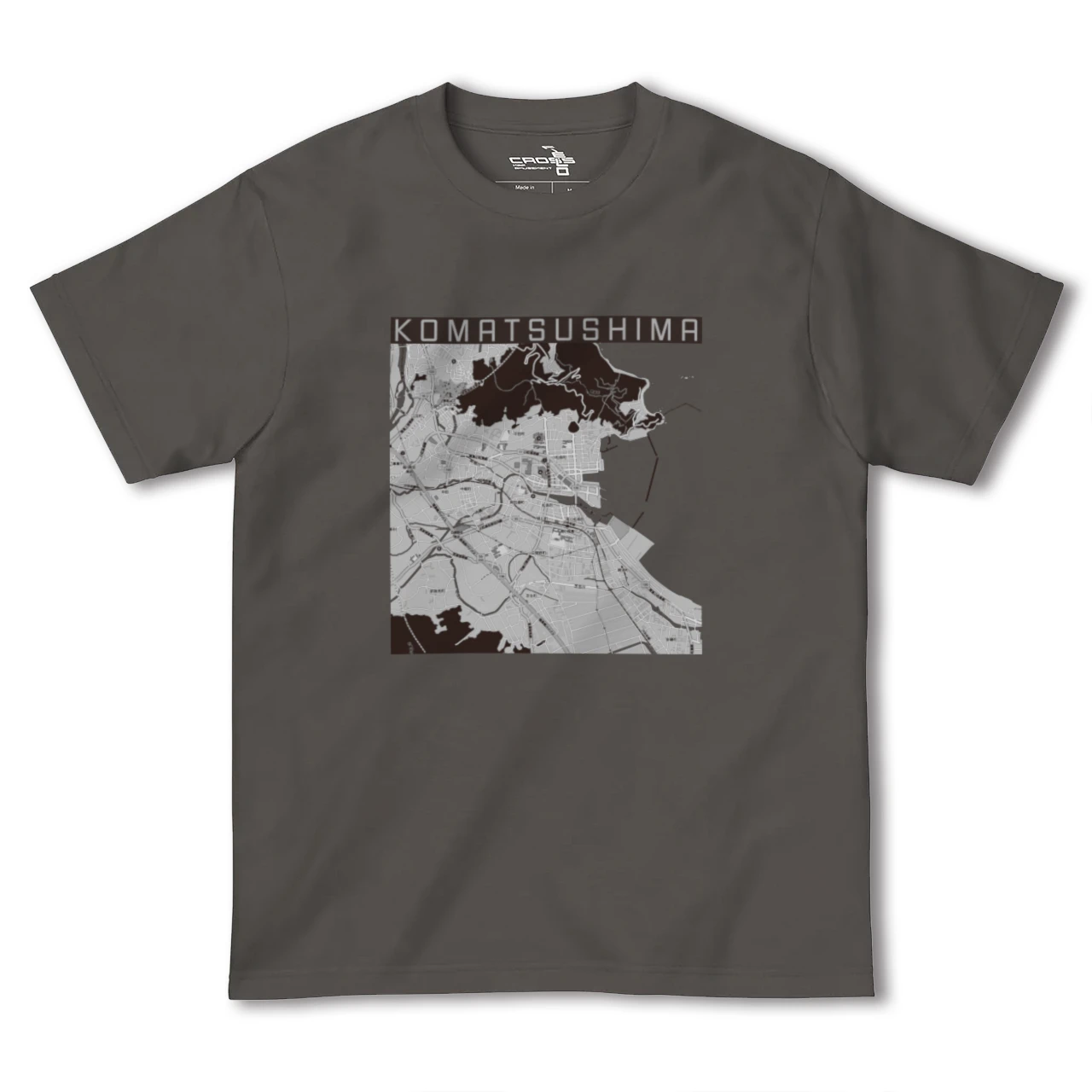 【小松島（徳島県）】地図柄ヘビーウェイトTシャツ