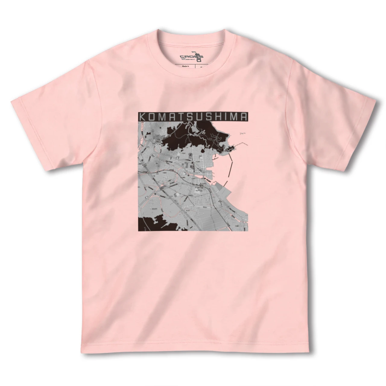 【小松島（徳島県）】地図柄ヘビーウェイトTシャツ