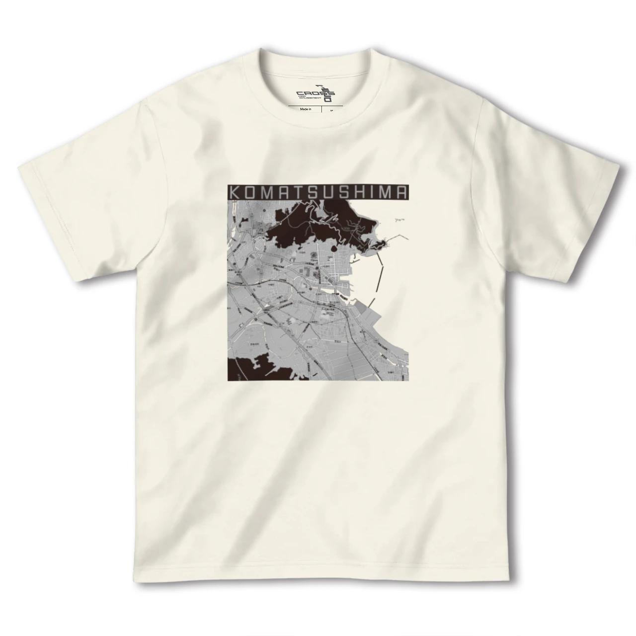【小松島（徳島県）】地図柄ヘビーウェイトTシャツ
