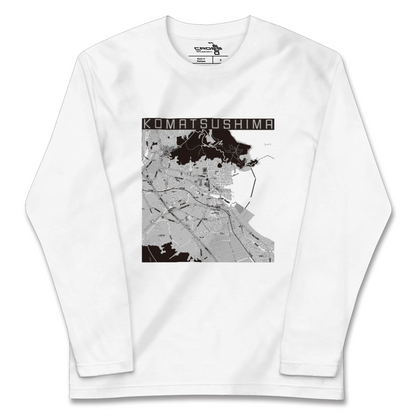【小松島（徳島県）】地図柄ロングスリーブTシャツ