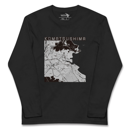 【小松島（徳島県）】地図柄ロングスリーブTシャツ