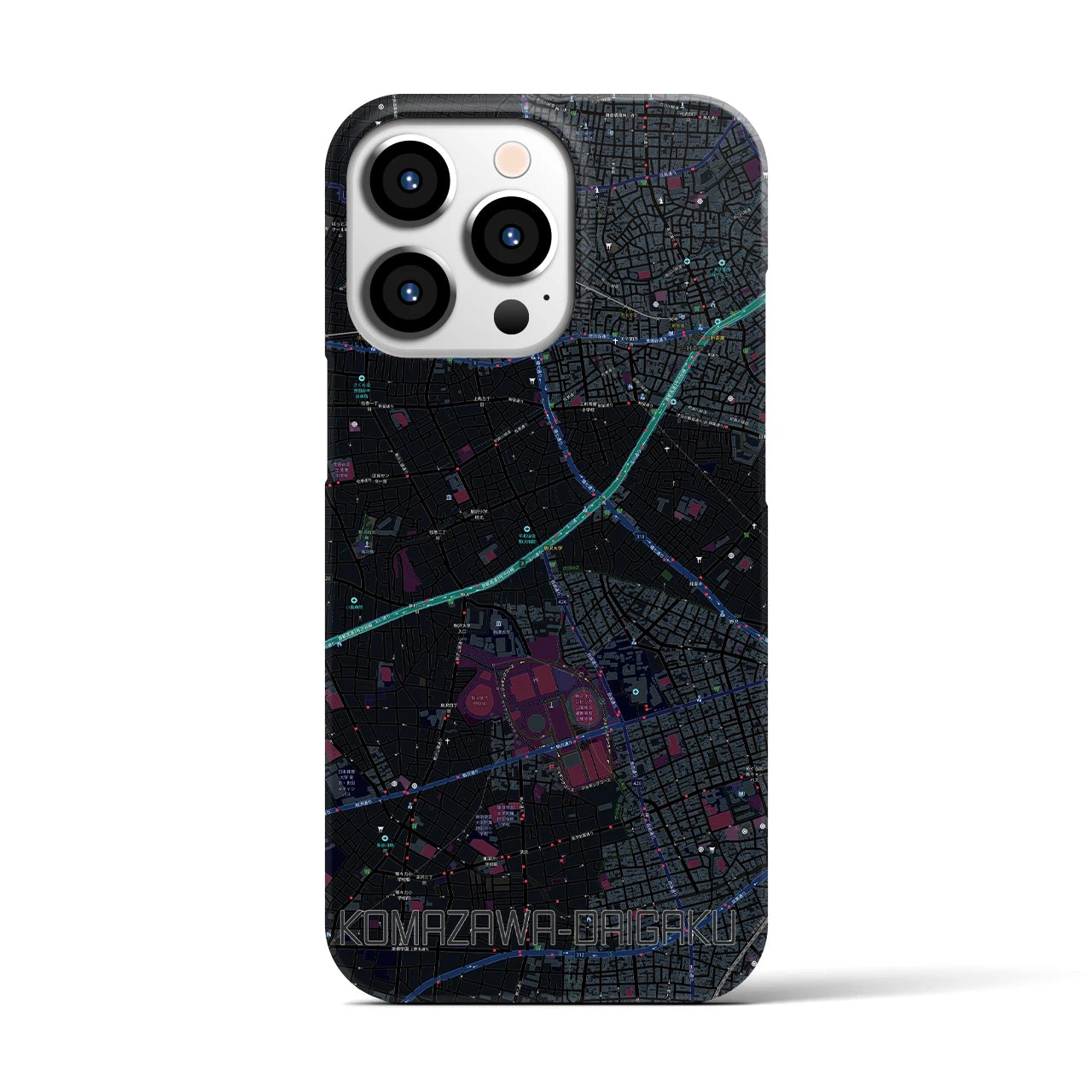 【駒沢大学（東京都）】地図柄iPhoneケース（バックカバータイプ）