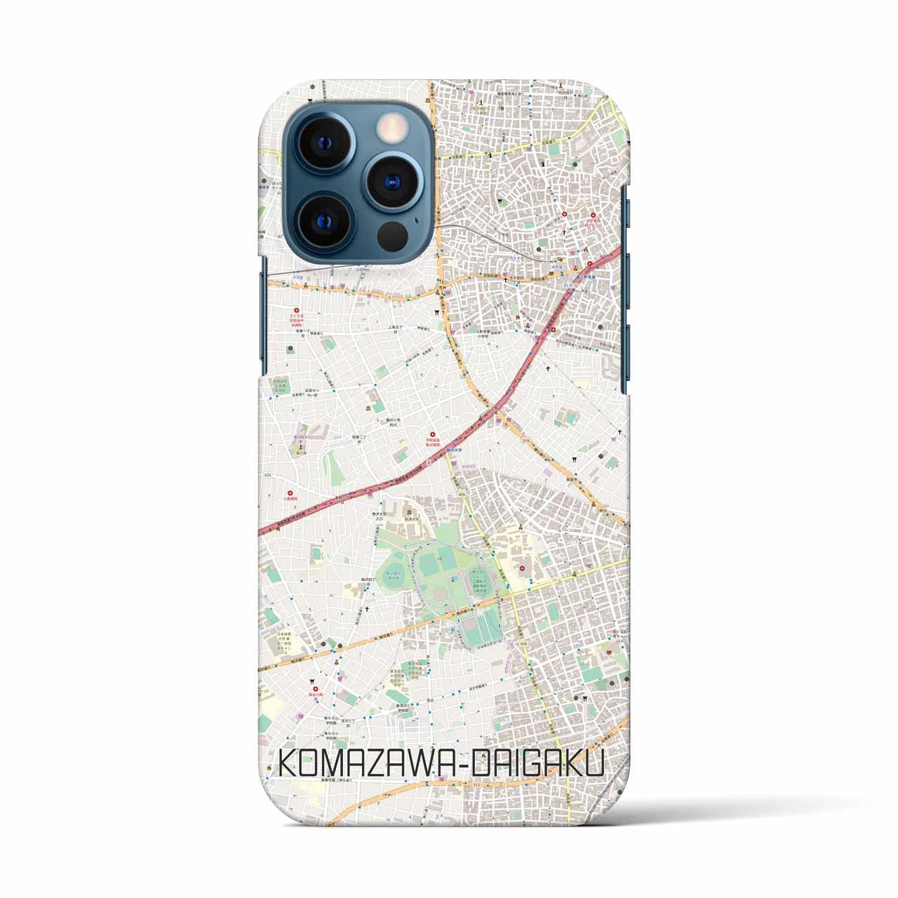 【駒沢大学（東京都）】地図柄iPhoneケース（バックカバータイプ）