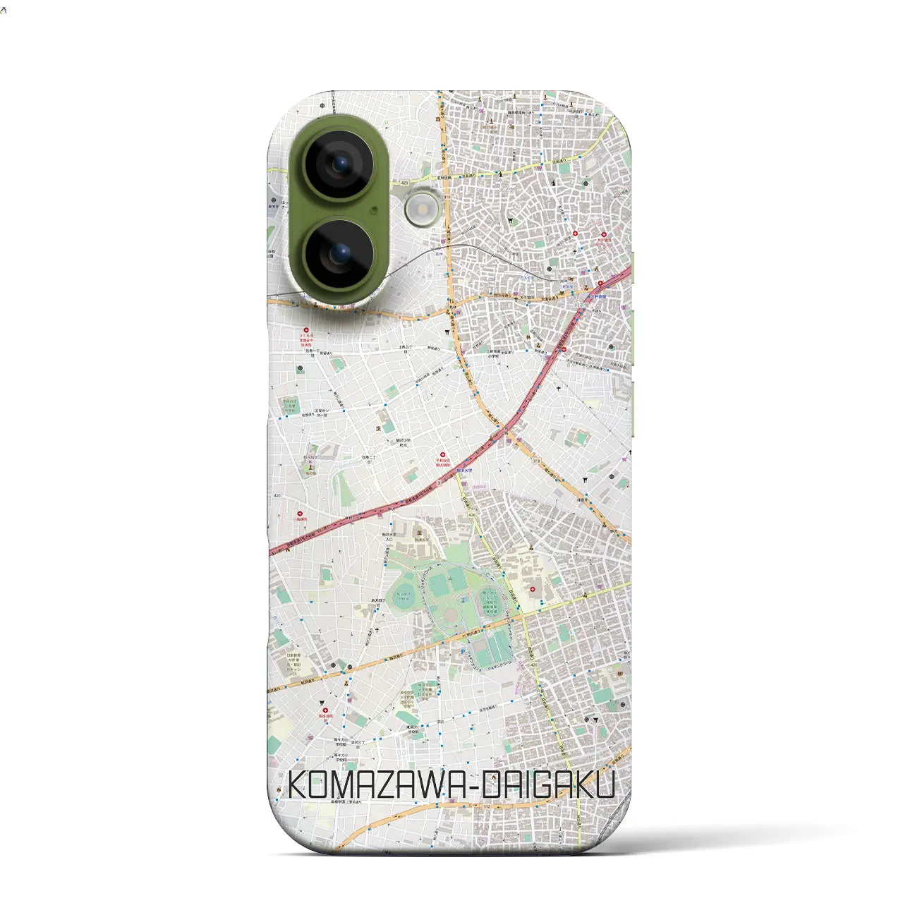 【駒沢大学（東京都）】地図柄iPhoneケース（バックカバータイプ）