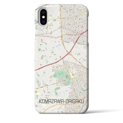 【駒沢大学（東京都）】地図柄iPhoneケース（バックカバータイプ）