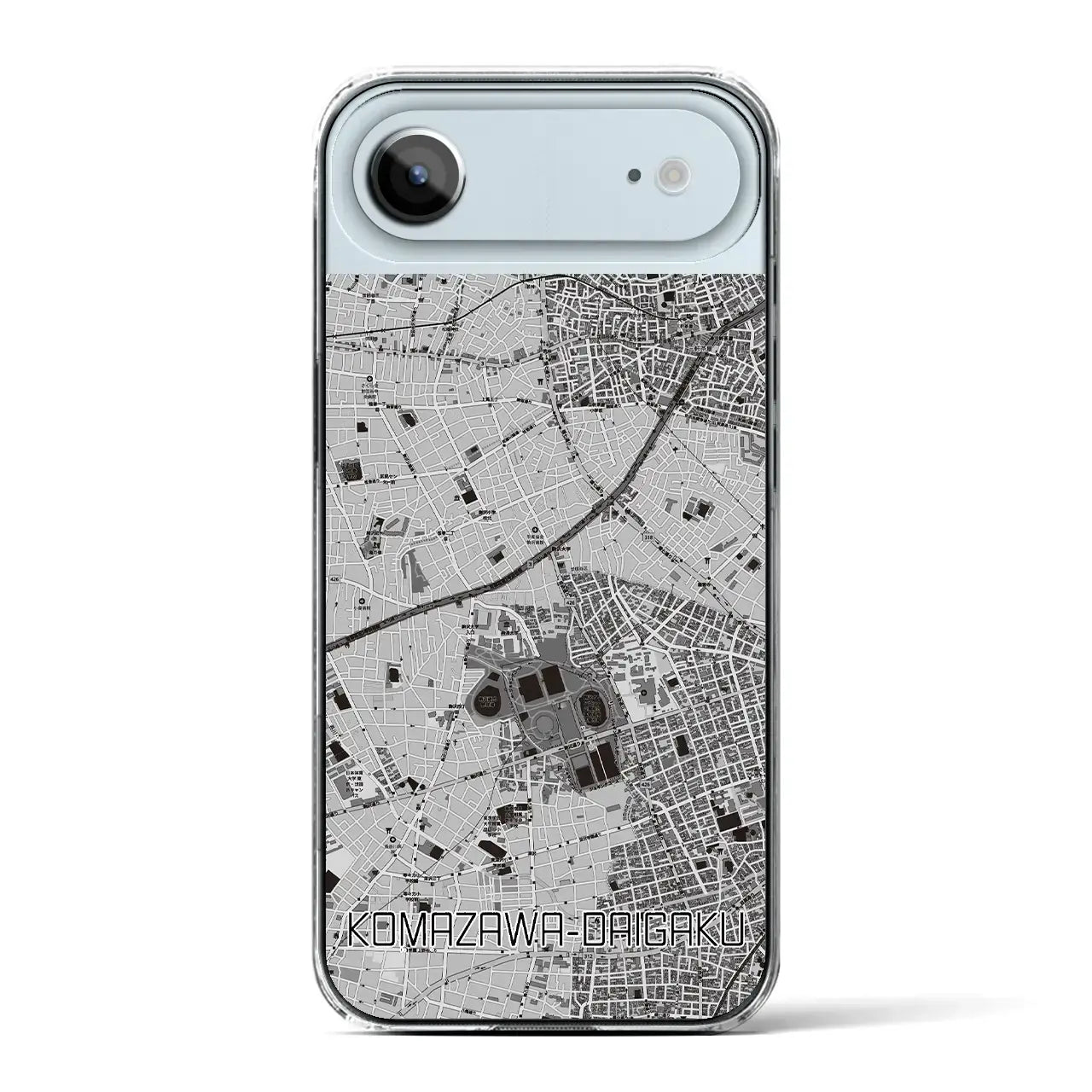 【駒沢大学（東京都）】地図柄iPhoneケース（クリアタイプ）