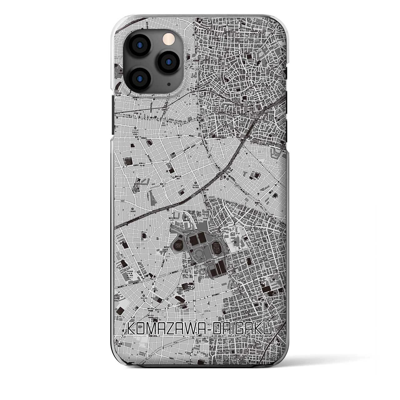 【駒沢大学（東京都）】地図柄iPhoneケース（クリアタイプ）