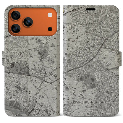 【駒沢大学（東京都）】地図柄iPhoneケース（手帳タイプ）