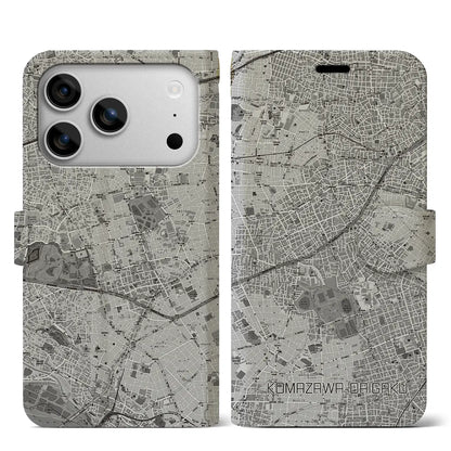 【駒沢大学（東京都）】地図柄iPhoneケース（手帳タイプ）