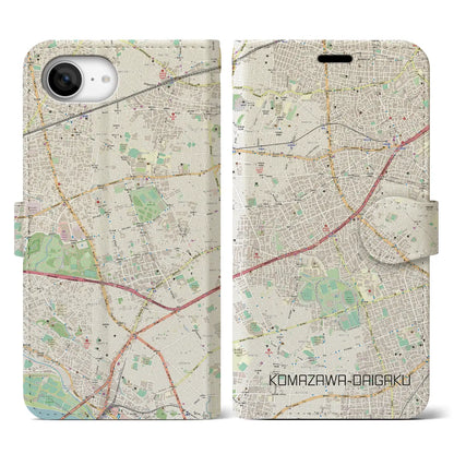 【駒沢大学（東京都）】地図柄iPhoneケース（手帳タイプ）