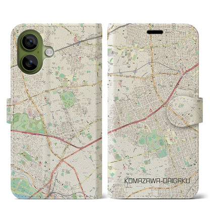 【駒沢大学（東京都）】地図柄iPhoneケース（手帳タイプ）