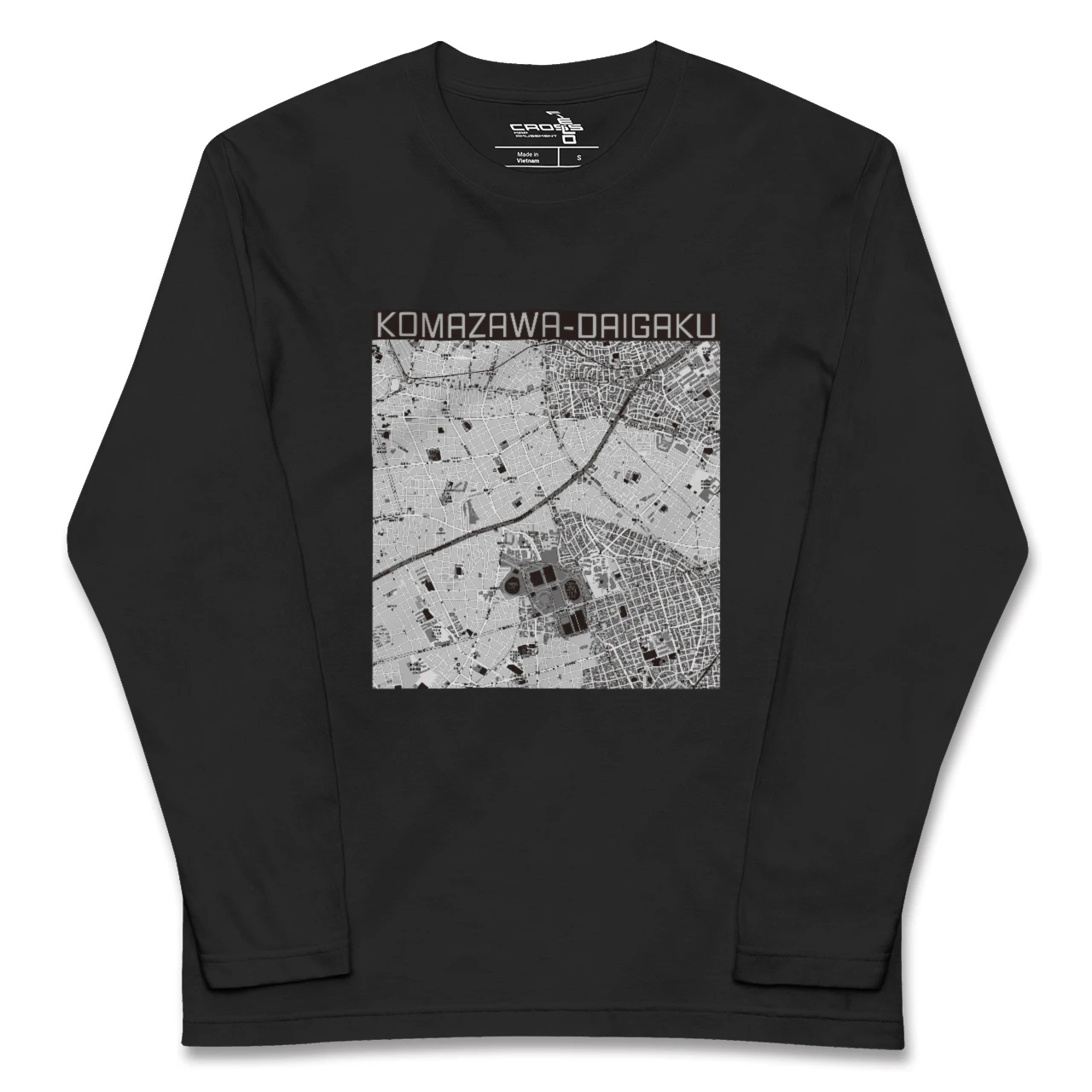 【駒沢大学（東京都）】地図柄ロングスリーブTシャツ