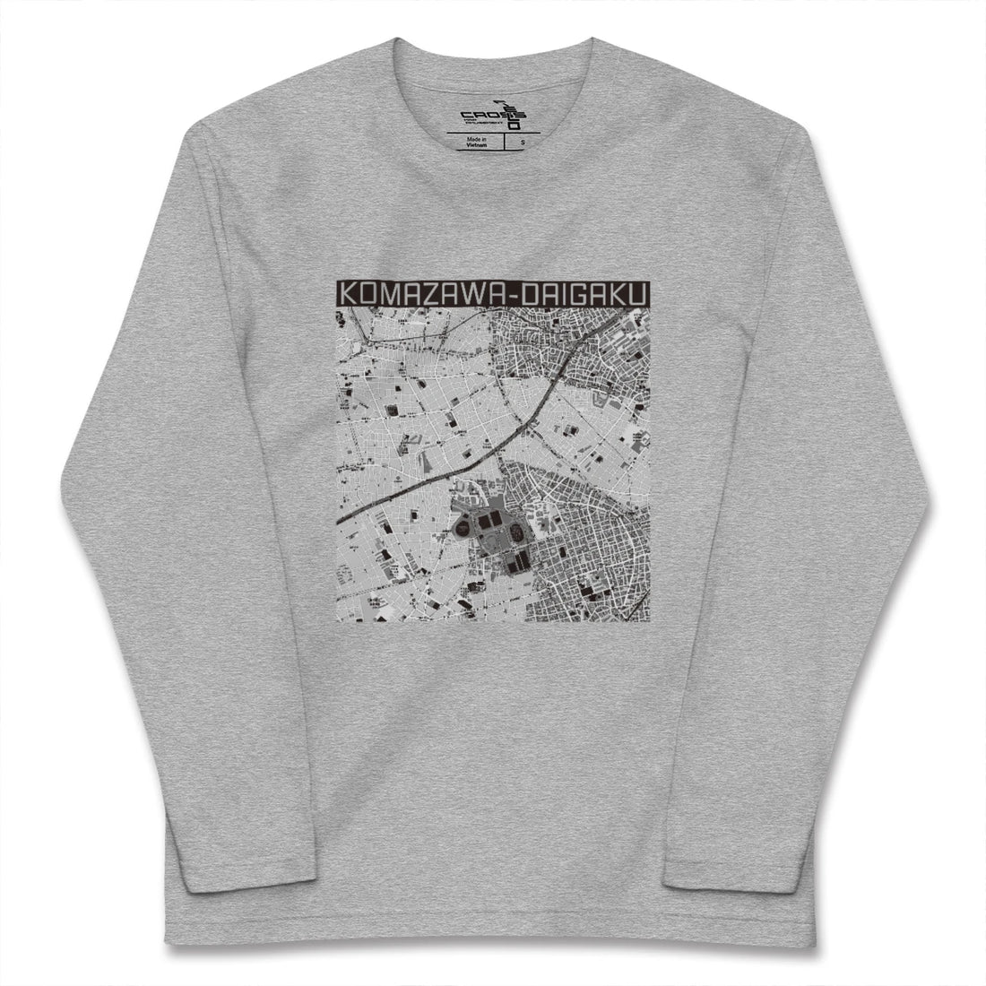 【駒沢大学（東京都）】地図柄ロングスリーブTシャツ