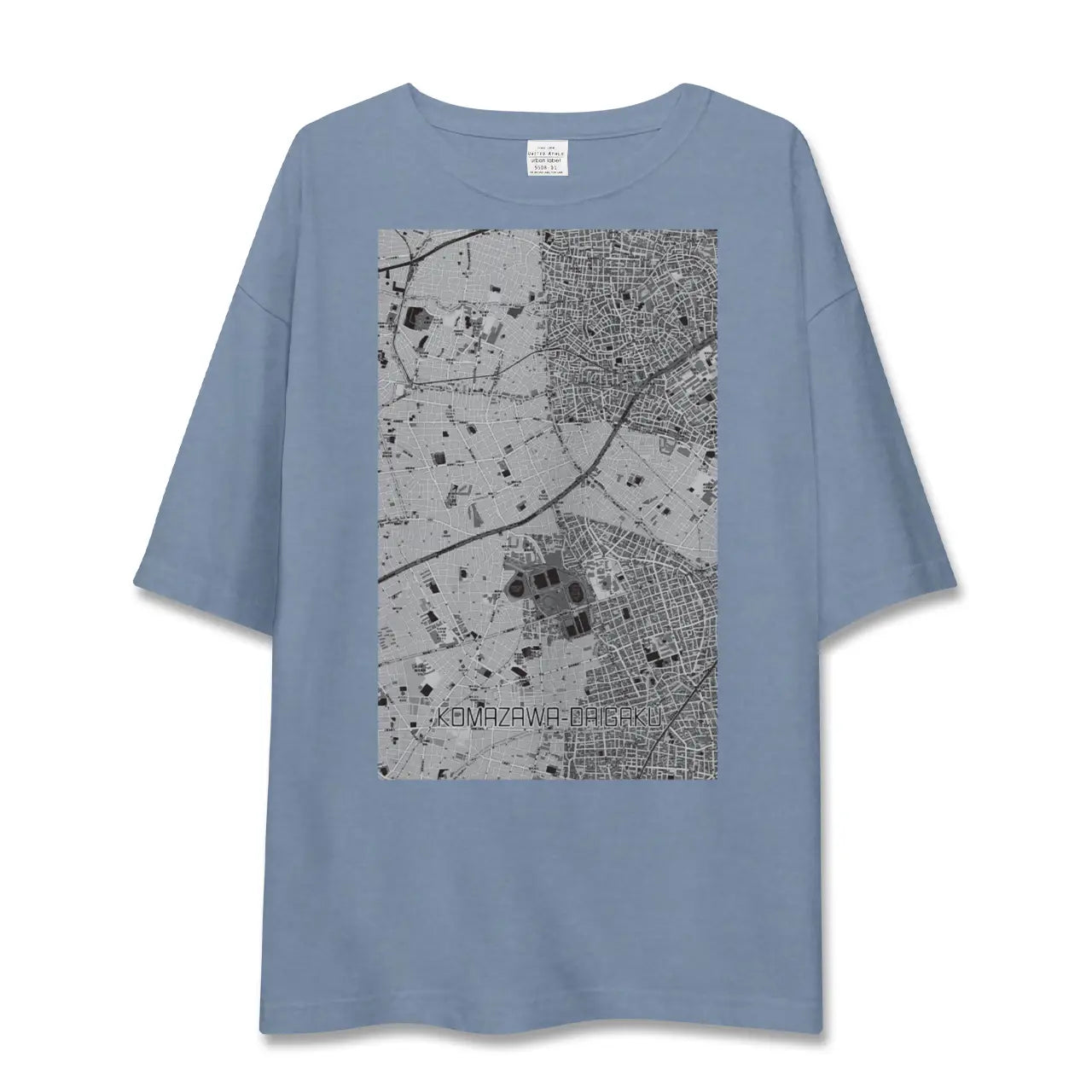 【駒沢大学（東京都）】地図柄ビッグシルエットTシャツ