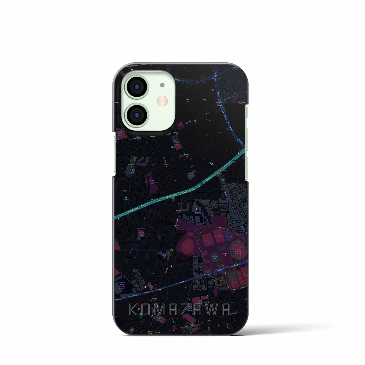 【駒沢（東京都）】地図柄iPhoneケース（バックカバータイプ）