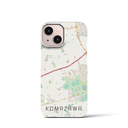 【駒沢（東京都）】地図柄iPhoneケース（バックカバータイプ）