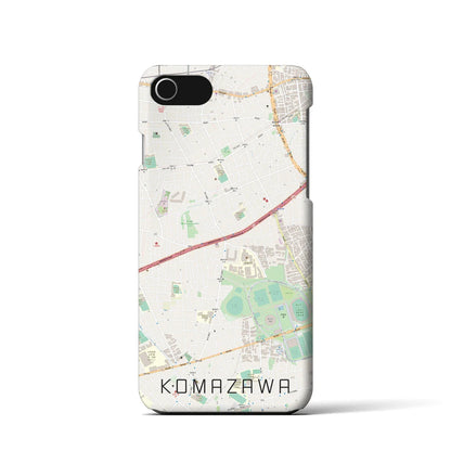 【駒沢（東京都）】地図柄iPhoneケース（バックカバータイプ）