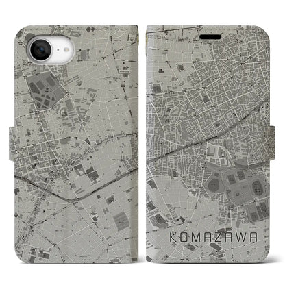 【駒沢（東京都）】地図柄iPhoneケース（手帳タイプ）