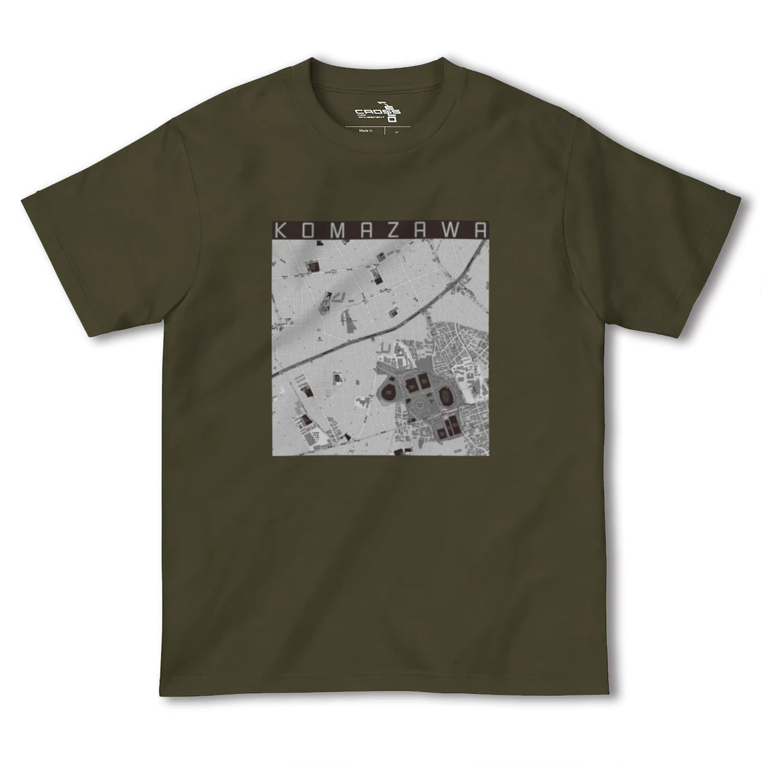 【駒沢(東京都)】地図柄ヘビーウェイトTシャツ