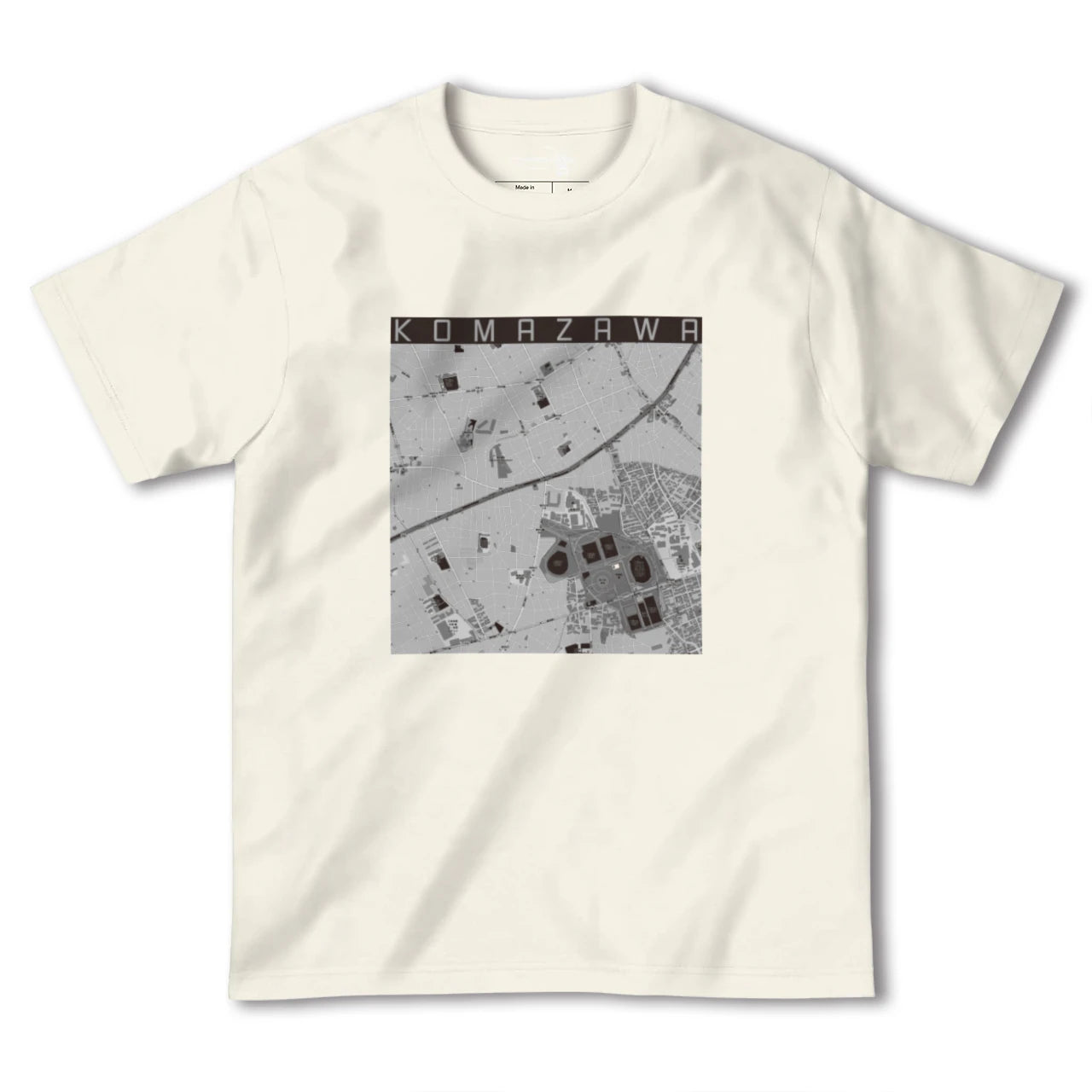 【駒沢（東京都）】地図柄ヘビーウェイトTシャツ