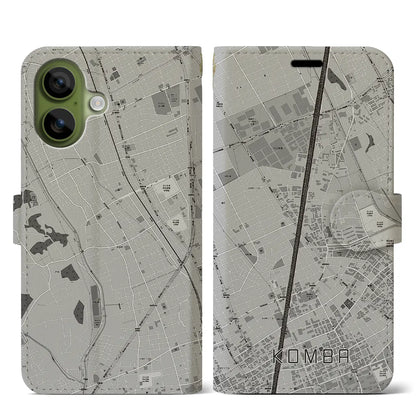 【今羽（埼玉県）】地図柄iPhoneケース（手帳タイプ）