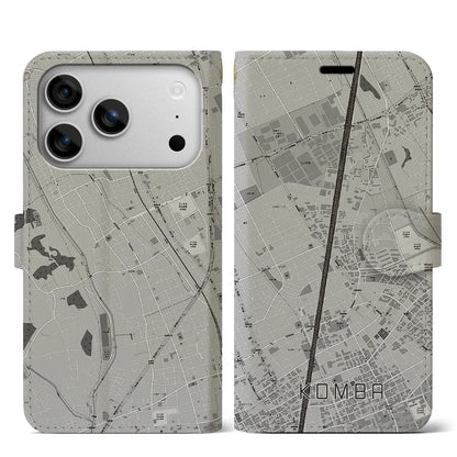 【今羽（埼玉県）】地図柄iPhoneケース（手帳タイプ）