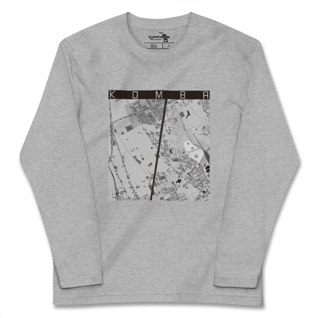 【今羽（埼玉県）】地図柄ロングスリーブTシャツ