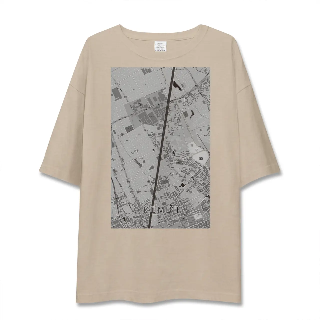 【今羽（埼玉県）】地図柄ビッグシルエットTシャツ