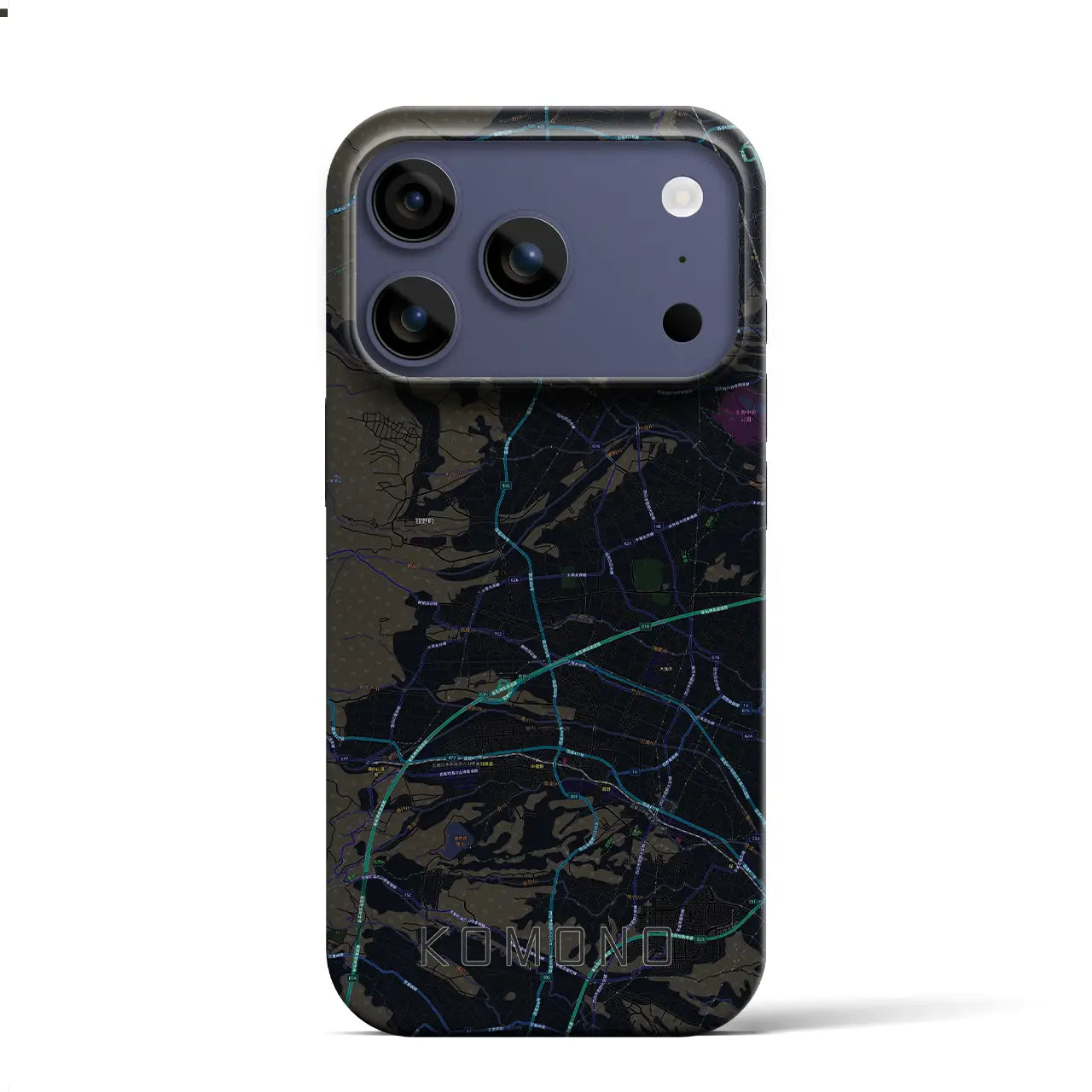 【菰野（三重県）】地図柄iPhoneケース（バックカバータイプ）