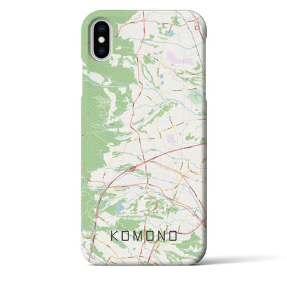 【菰野（三重県）】地図柄iPhoneケース（バックカバータイプ）