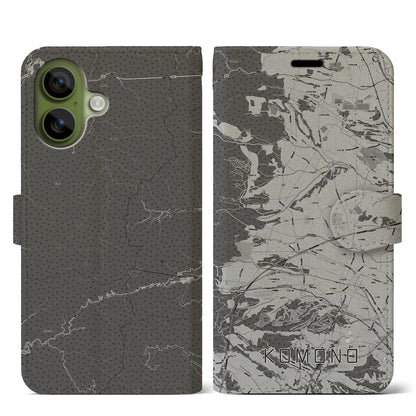 【菰野（三重県）】地図柄iPhoneケース（手帳タイプ）