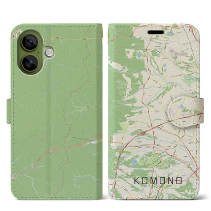 【菰野（三重県）】地図柄iPhoneケース（手帳タイプ）