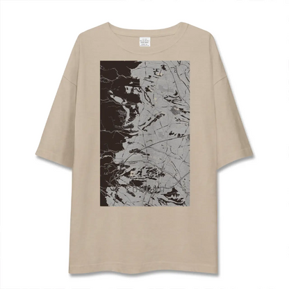 【菰野（三重県）】地図柄ビッグシルエットTシャツ