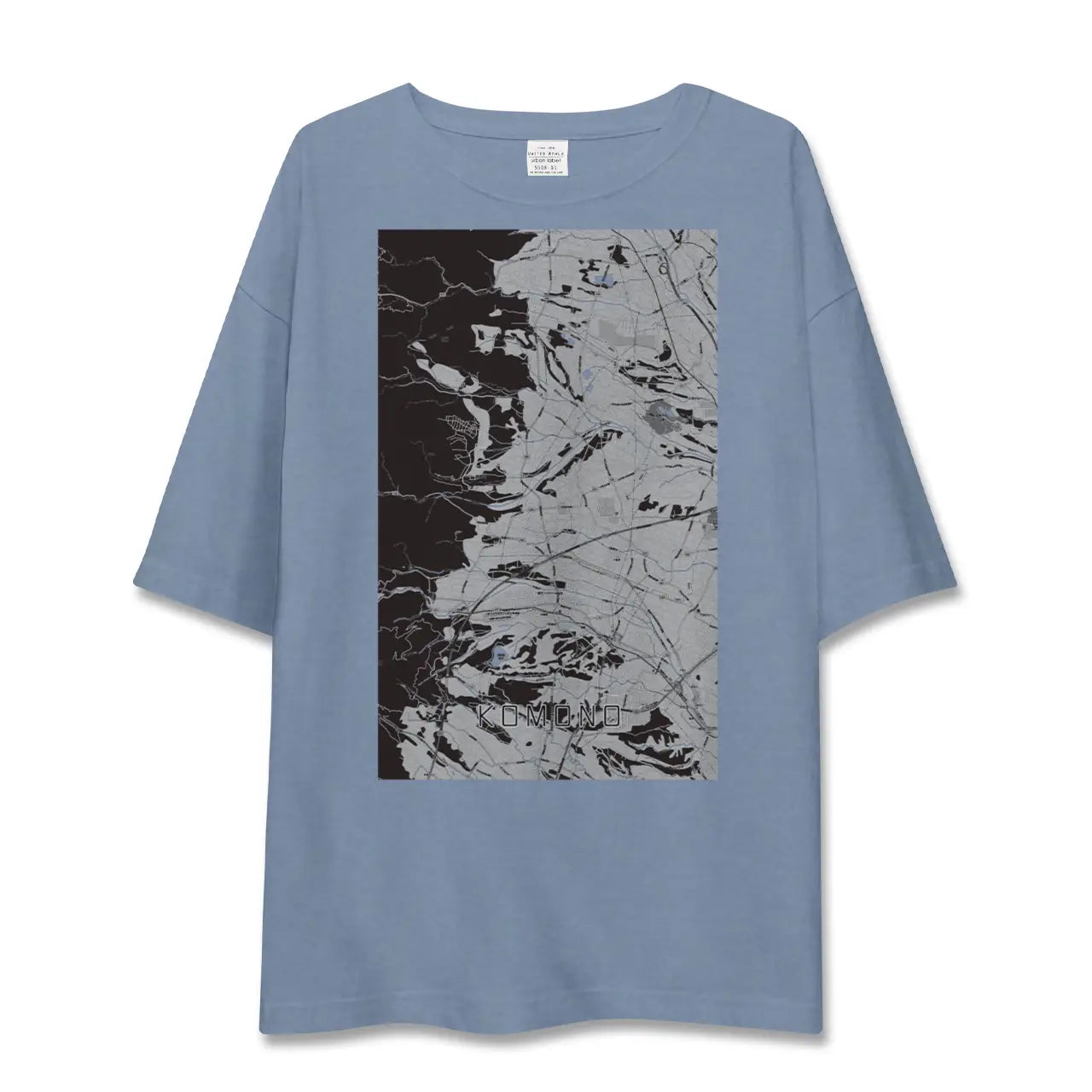 【菰野（三重県）】地図柄ビッグシルエットTシャツ