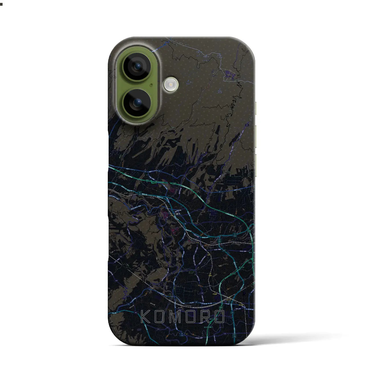 【小諸（長野県）】地図柄iPhoneケース（バックカバータイプ）