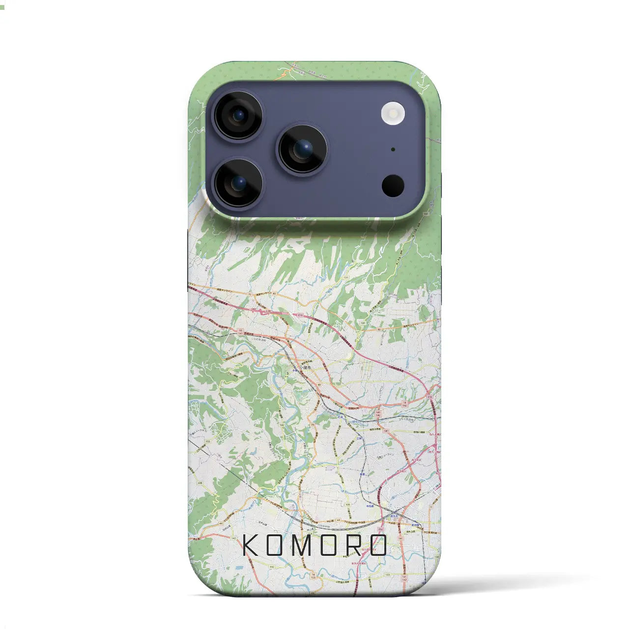 【小諸（長野県）】地図柄iPhoneケース（バックカバータイプ）