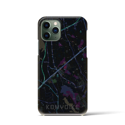 【光明池（大阪府）】地図柄iPhoneケース（バックカバータイプ）