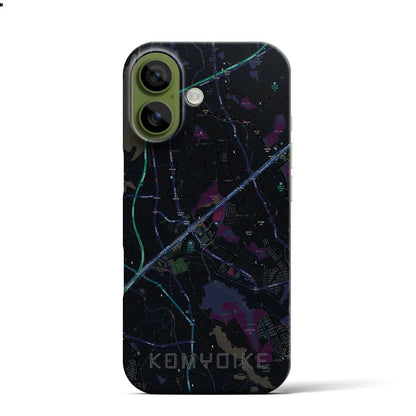 【光明池（大阪府）】地図柄iPhoneケース（バックカバータイプ）