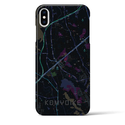 【光明池（大阪府）】地図柄iPhoneケース（バックカバータイプ）