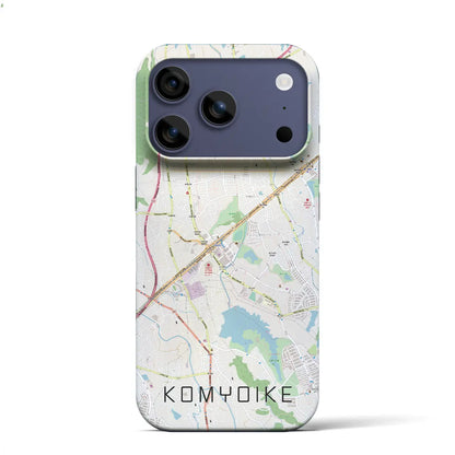 【光明池（大阪府）】地図柄iPhoneケース（バックカバータイプ）