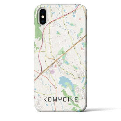 【光明池（大阪府）】地図柄iPhoneケース（バックカバータイプ）