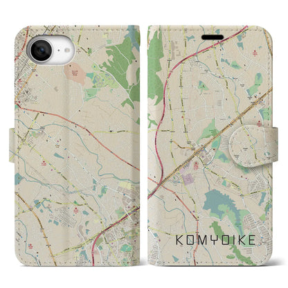 【光明池（大阪府）】地図柄iPhoneケース（手帳タイプ）