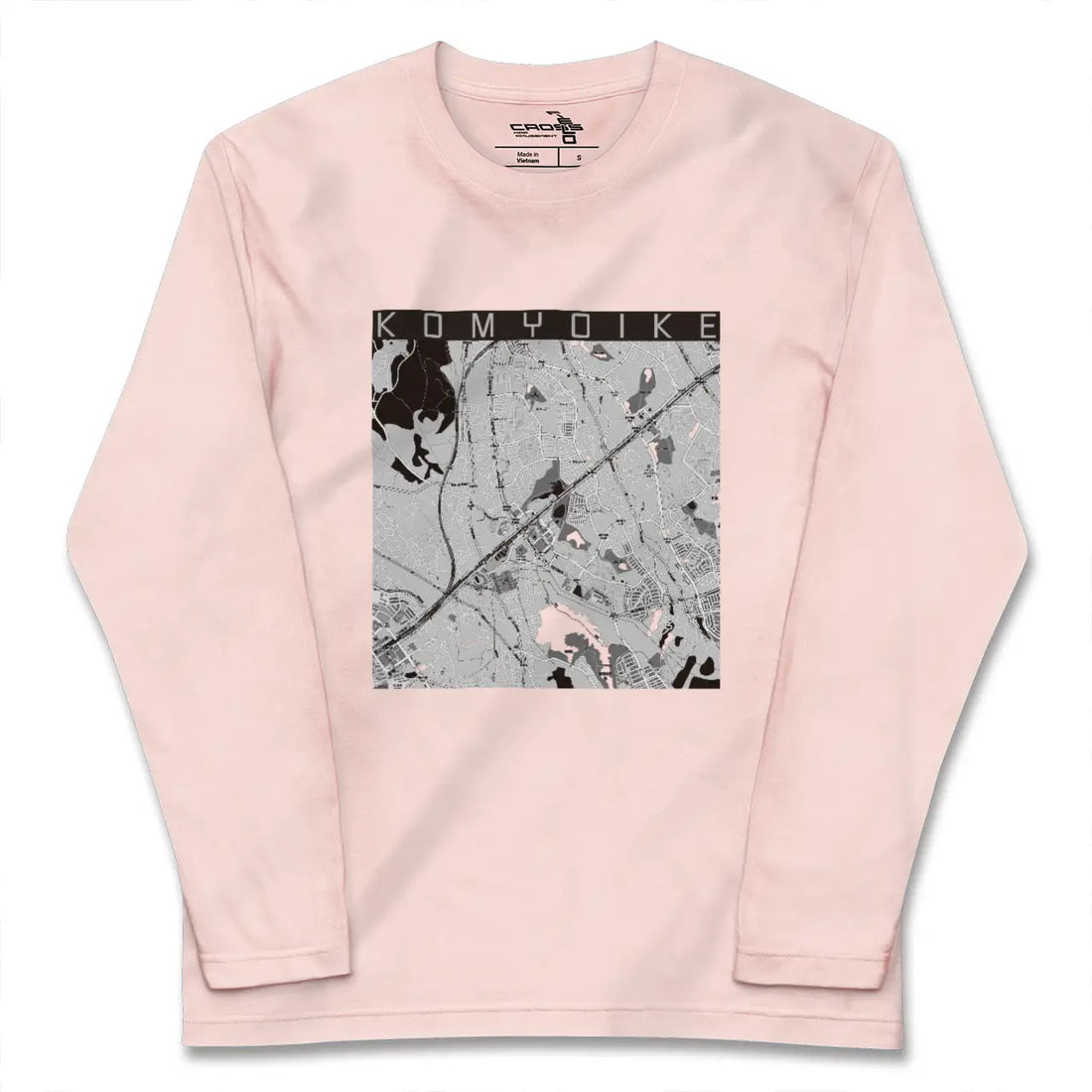 【光明池(大阪府)】地図柄ロングスリーブTシャツ