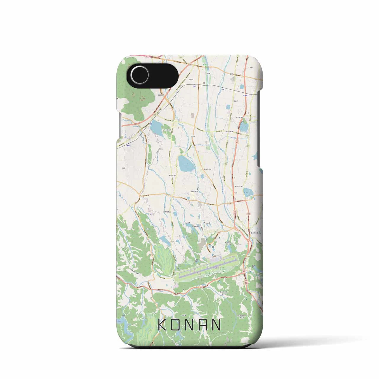 【香南（香川県）】地図柄iPhoneケース（バックカバータイプ）