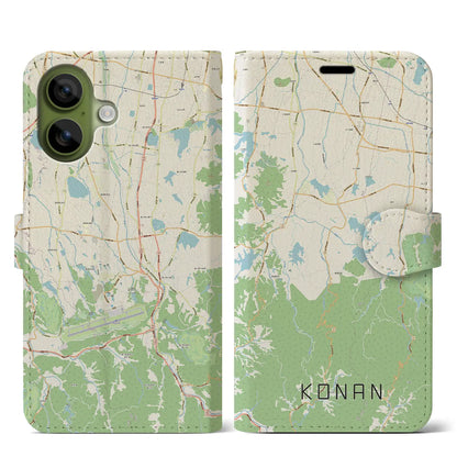 【香南（香川県）】地図柄iPhoneケース（手帳タイプ）